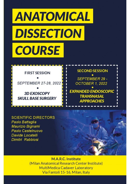 ANATOMICAL DISSECTION COURSE: 3D Exoscopic Skull Base Surgery and Expanded Endoscopic Transnasal Approaches