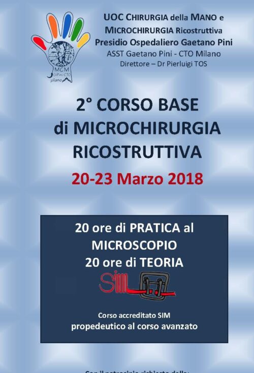 2° CORSO BASE DI MICROCHIRURGIA RICOSTRUTTIVA