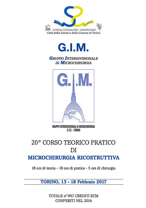 20° Corso Teorico Pratico di Microchirurgia Ricostruttiva