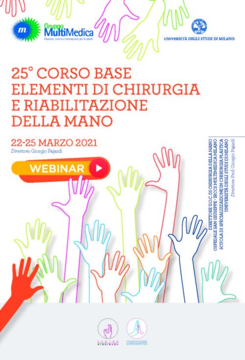 25° Corso Base Elementi di Chirurgia e Riabilitazione della Mano