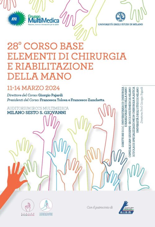 28° CORSO BASE ELEMENTI DI CHIRURGIA E RIABILITAZIONE DELLA MANO