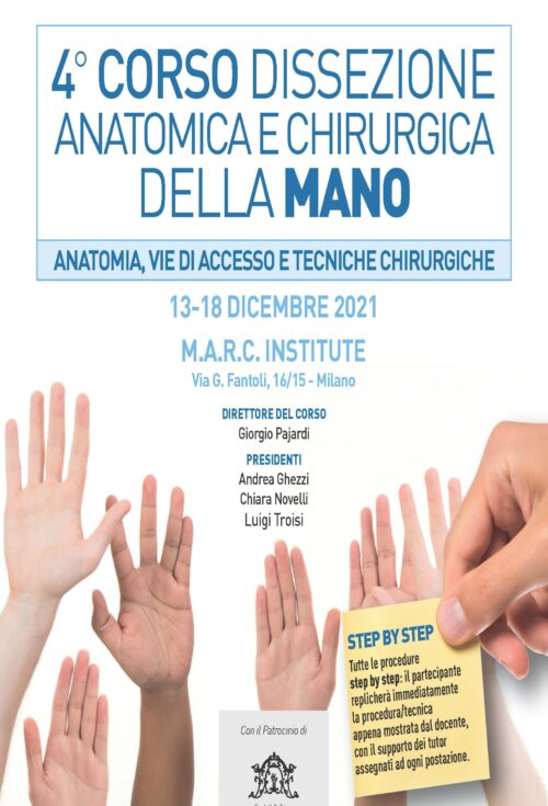 4° Corso Dissezione Anatomica e Chirurgica della Mano