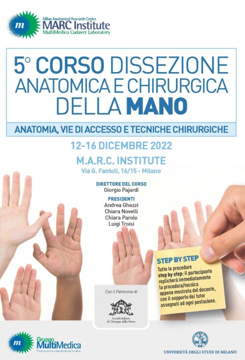 5° Corso Dissezione Anatomica e Chirurgica della Mano