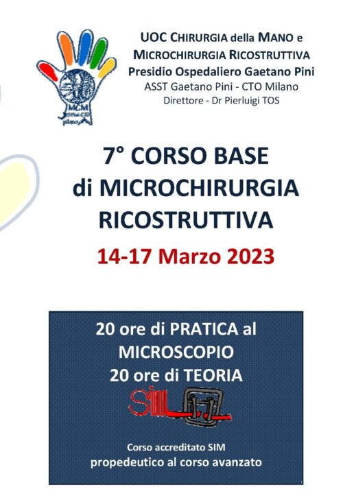 7° Corso Base di Microchirurgia Ricostruttiva