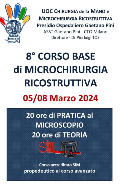 8° Corso Base di Microchirurgia Ricostruttiva