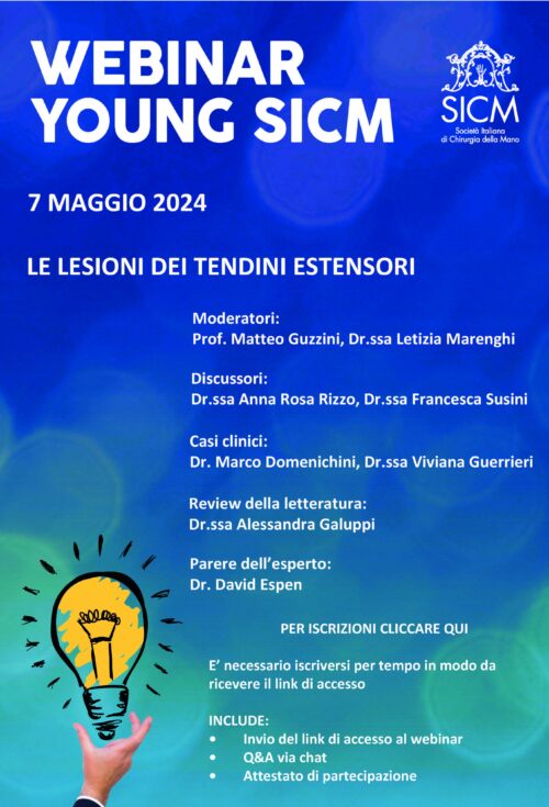 WEBINAR SICM YOUNG 7 MAGGIO 2024