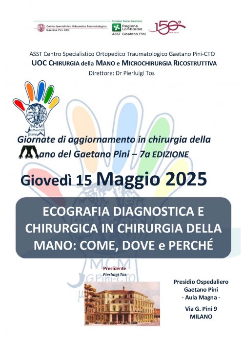 ECOGRAFIA DIAGNOSTICA E CHIRURGICA IN CHIRURGIA DELLA MANO