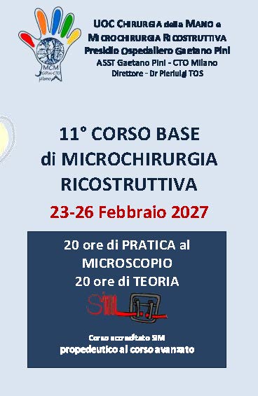 11° Corso Base di Microchirurgia Ricostruttiva